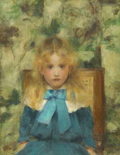 范德·赫克特小姐的画像，1883年。 作者 费尔南德·科诺普夫