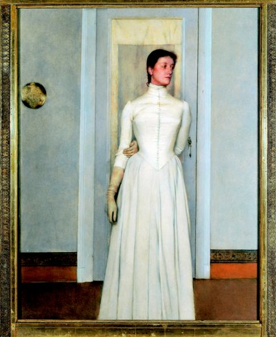 ""Portrait of Marguerite Khnopff"" soeur de l