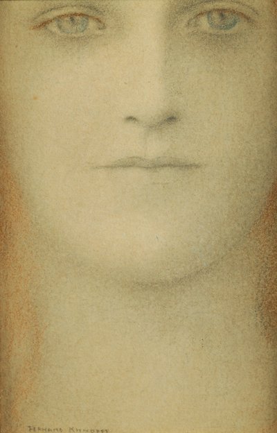 《女人的研究》，1890年 作者 费尔南德·科诺普夫