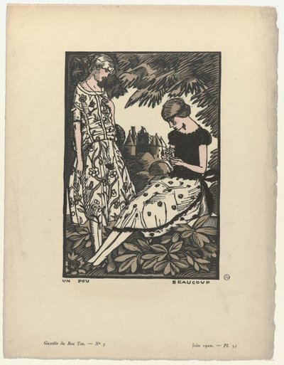 Gazette du Bon Ton，1920 年 - 第 5 期，第 34 页：有点多 作者 费尔南德·西蒙