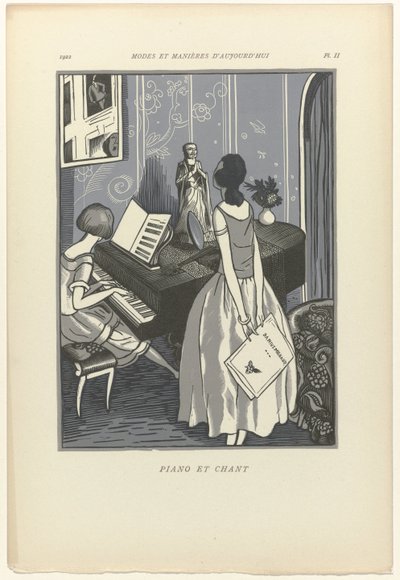 当今的时尚和礼仪，1922 年，第 2 部分：钢琴和歌唱 作者 费尔南德·西蒙