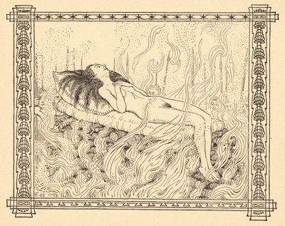 布兰多普费尔，图版 4，选自作品集《Lebenszeichen》，1908 年由 Fritz Heyder Verlag 在柏林出版。 作者 菲杜斯