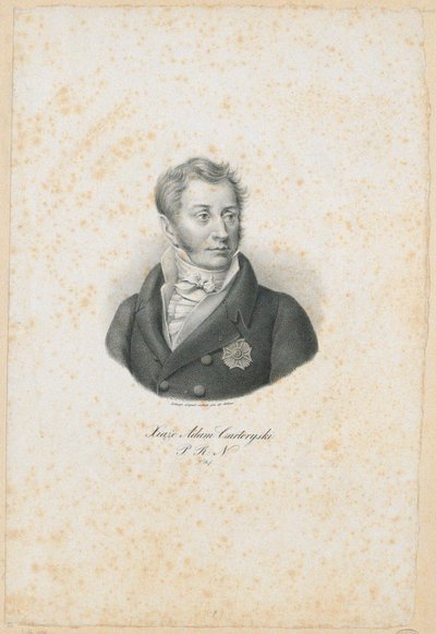 Adam Jerzy Czartoryski王子 1770-1861, 1831年 作者 菲利普·罗曼诺夫斯基