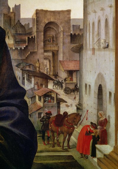 Nerli Altarpiece，佛罗伦萨San Frediano门的细节，58943的1494面板细节 作者 菲律宾人利皮
