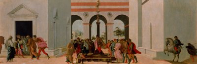 Lucretia的死亡（面板上的蛋彩画） 作者 Filippino Lippi