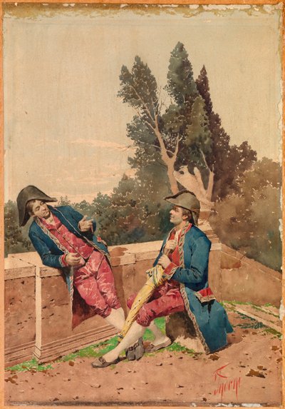 帝国的士兵，约1880年。 作者 菲利波·印多尼（Filippo Indoni）