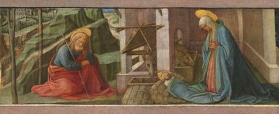 耶稣诞生》，大概在1445年 作者 Fra Filippo Lippi 工作坊