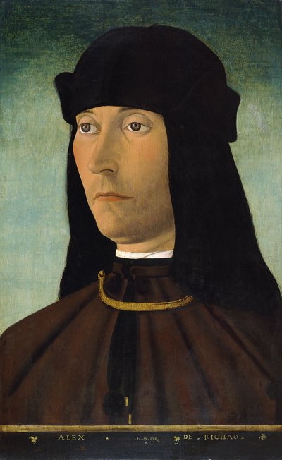 1491年后的亚历山德罗·德·里乔的肖像 作者 Filippo Mazzola