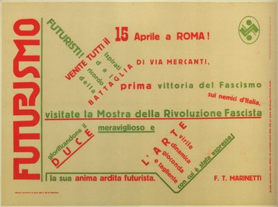 未来主义，1932年 作者 菲利波·汤玛索（Filippo Tommaso）Emilio Marinetti