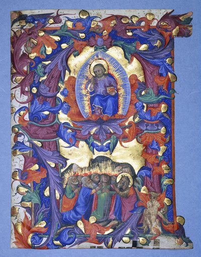 记载有升天的大型历史记录“ A”，约1450年 作者 Filippo di Matteo Torelli