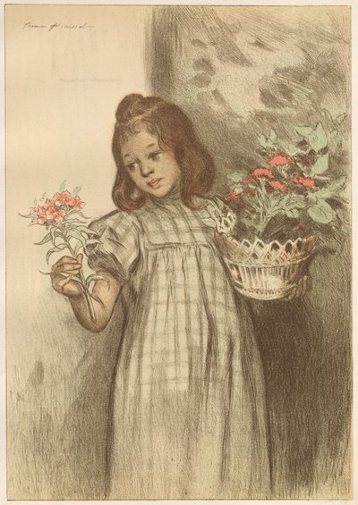 Bouquetière，1899年出版。 作者 Firmin Bouisset