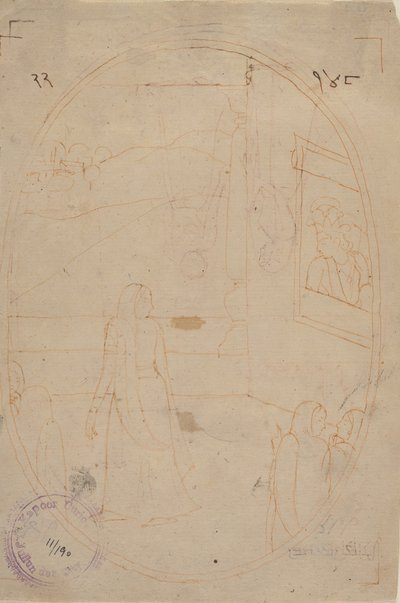 为Bihari Lal系列的Sat Sai插图绘制的图画：眼睛的信息......, 约178 作者 纳因苏克之后的第一代