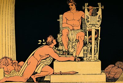 Orestes对Apollo的供应商，1880年 作者 亚麻人