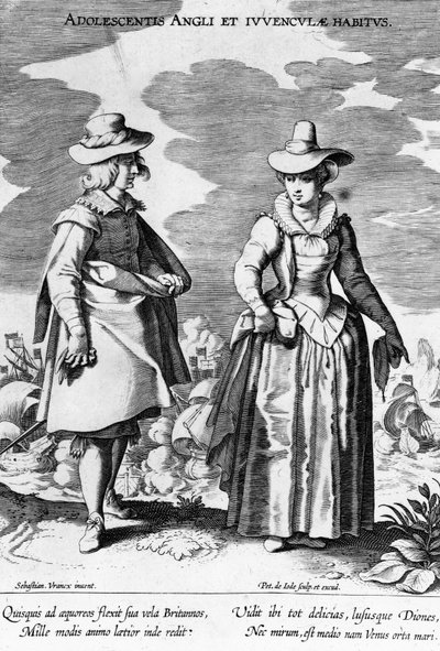 Adoloscentes英格兰，从，1600年至1634年后Sebastiaan Vranck通过Peiter Camocio 1中所做的习惯Vararia国采取的家具 作者 佛兰芒学校