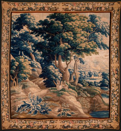弗拉芒挂毯。故称 Verdure。奥德纳德工作室。332x318 厘米。Inv 00021。17 世纪。 作者 佛兰芒学校
