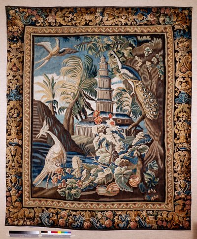 弗拉芒挂毯。又称 verdure。奥德纳德制造。私人收藏。17 世纪（？） 作者 Flemish School