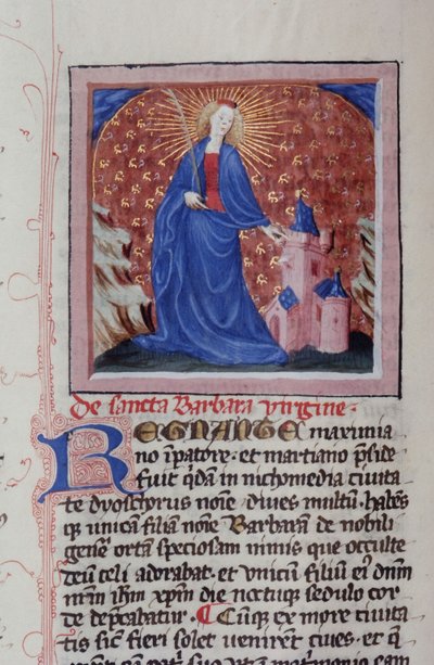 来自布鲁日Legenda Aurea的Gen 1111 Page女士，电话：c.1400-10 作者 佛兰芒学校