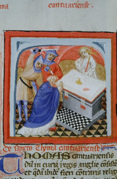 来自布鲁日Legenda Aurea的Gen 1111 Page女士，电话：c.1400-10 作者 佛兰芒学校