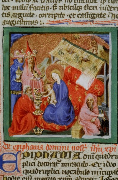 来自布鲁日Legenda Aurea的Gen 1111 Page女士，电话：c.1400-10 作者 佛兰芒学校