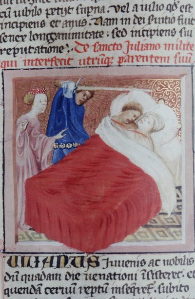 来自布鲁日Legenda Aurea的Gen 1111 Page女士，电话：c.1400-10 作者 佛兰芒学校