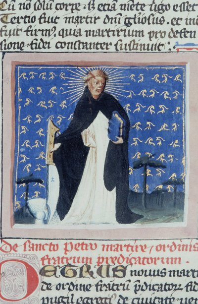 来自布鲁日Legenda Aurea的Gen 1111 Page女士，电话：c.1400-10 作者 佛兰芒学校