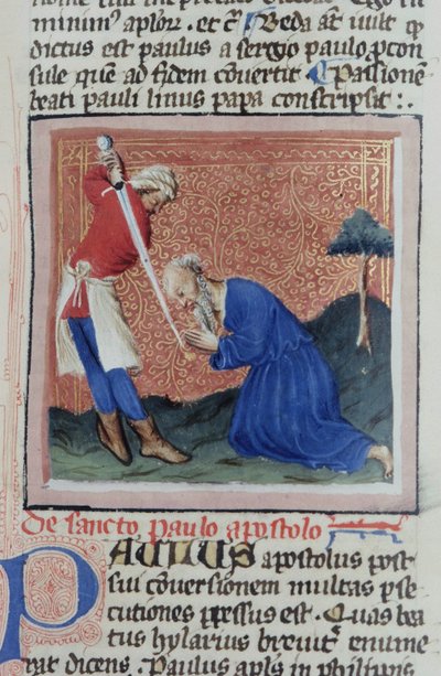 来自布鲁日Legenda Aurea的Gen 1111 Page女士，电话：c.1400-10 作者 佛兰芒学校