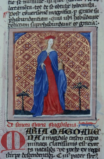 来自布鲁日Legenda Aurea的Gen 1111 Page女士，电话：c.1400-10 作者 佛兰芒学校