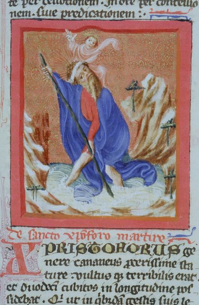 来自布鲁日Legenda Aurea的Gen 1111 Page女士，电话：c.1400-10 作者 佛兰芒学校