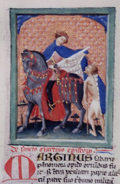 来自布鲁日Legenda Aurea的Gen 1111 Page女士，电话：c.1400-10 作者 佛兰芒学校