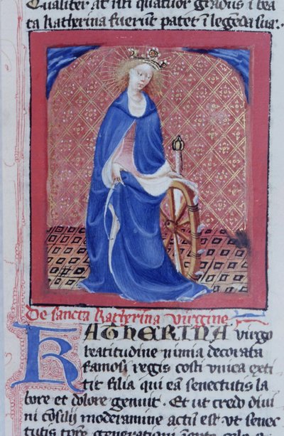 来自布鲁日Legenda Aurea的Gen 1111 Page女士，电话：c.1400-10 作者 佛兰芒学校