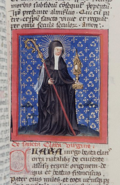 来自布鲁日Legenda Aurea的Gen 1111 Page女士，电话：c.1400-10 作者 佛兰芒学校
