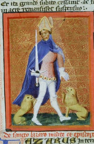来自布鲁日Legenda Aurea的Gen 1111 Page女士，电话：c.1400-10 作者 佛兰芒学校