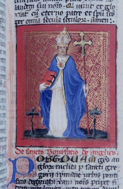 来自布鲁日Legenda Aurea的Gen 1111 Page女士，电话：c.1400-10 作者 佛兰芒学校