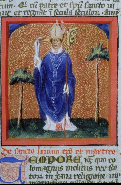 来自布鲁日Legenda Aurea的Gen 1111 Page女士，电话：c.1400-10 作者 佛兰芒学校