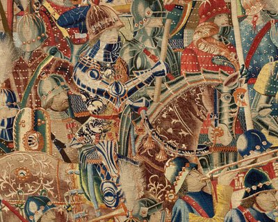 教区挂毯博物馆（Museo Parroquial de Tapices de Pastrana）。佛兰德挂毯。阿齐拉之取》（Toma de Arcila、Asalto de Arcila、De inname van Arzila）。葡萄牙国王阿方索一世的征服系列（Conquistas de Alfonso V de Portugal）。图尔奈。 作者 佛兰芒学校