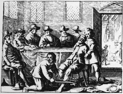 Tincers对巫师的惩罚--1725年在Abraham Palingh的《La Sorcellerie demasquee》（