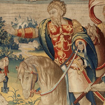 汉尼拔的历史，c.1570（挂毯） 作者 佛兰芒学校