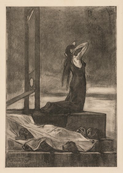 死刑：死亡之痛Todesstrafe：La peine de mort，c。 1880年。 作者 费利西安罗普斯
