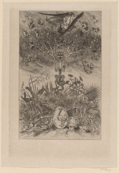 正面插图：The Waifs Les Epaves, 1868年。 作者 费利西安罗普斯