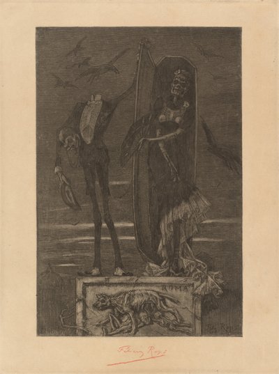 最高罪恶：正面插图，1884年。 作者 费利西安罗普斯