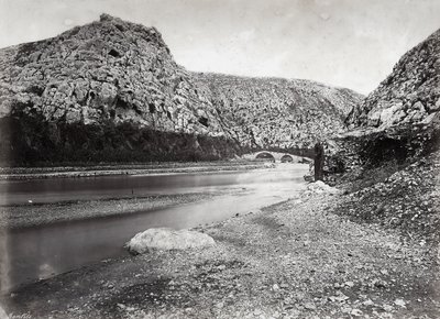 “Nahr el-Kalb”（狗河）在黎巴嫩山区，靠近贝鲁特，在巴勒斯坦 作者 菲利克斯邦菲尔斯
