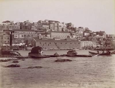 雅法全景图，约1880年。 作者 菲利克斯邦菲尔斯