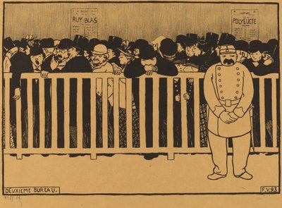 Deuxieme Bureau Box Office, 1893年。 作者 费利克斯·瓦尔洛顿