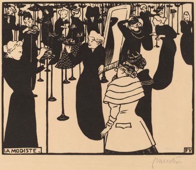 La Modiste The Milliner, 1894。 作者 费利克斯·瓦尔洛顿