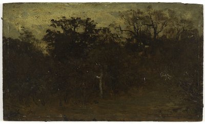 森林一角，1850 年至 1860 年间（木板油画） 作者 费利克斯·齐姆