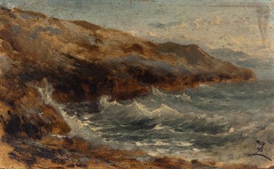 波浪，1850 年至 1860 年间（布面纸上油画） 作者 费利克斯·齐姆