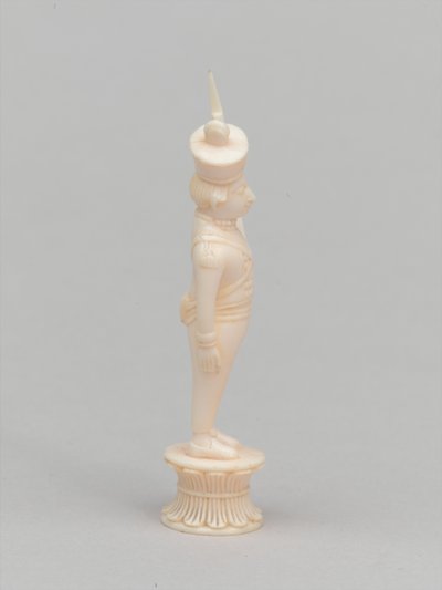 白色棋子，棋子，印度，约1820年 作者 弗洛拉·麦克唐纳·里德（Flora Macdonald Reid）