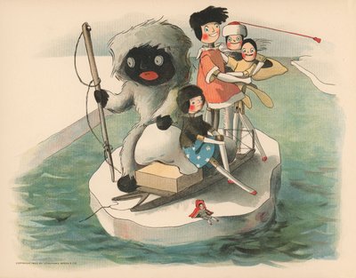 Golliwoggs极地冒险的例证 作者 弗洛伦斯·阿普顿