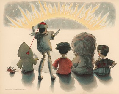 Golliwoggs极地冒险的例证 作者 弗洛伦斯·阿普顿