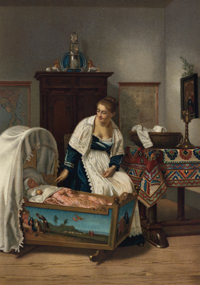 The Young Mother (chromolitho) 作者 弗洛朗·威廉姆斯